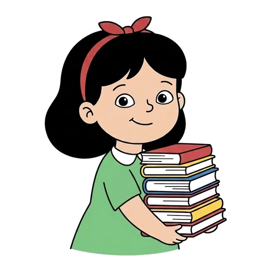Matilda Wormwood, drawn as a line-art portrait