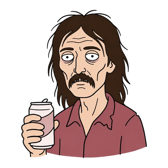 Rust Cohle, drawn as a line-art portrait